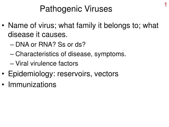 pathogenic viruses