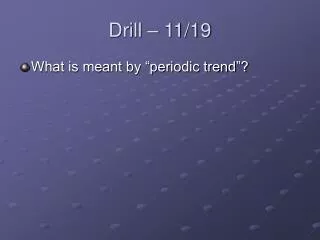 drill 11 19