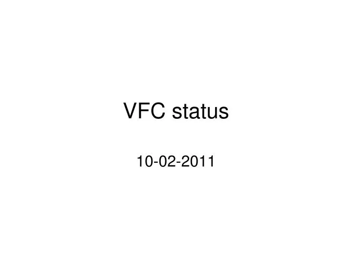vfc status