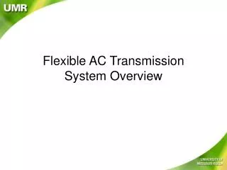 flexible ac transmission system overview