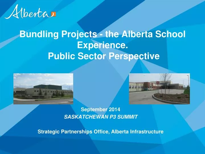 bundling projects the alberta school experience public sector perspective