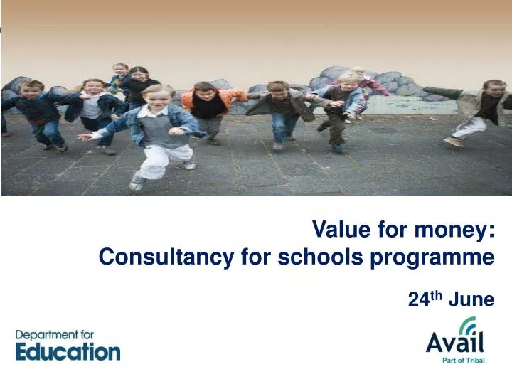 value for money consultancy for schools programme