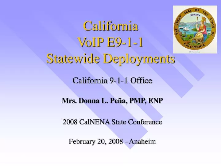 california voip e9 1 1 statewide deployments