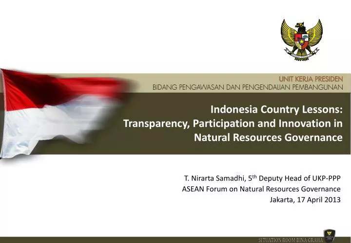 indonesia country lessons transparency participation and innovation in natural resources governance