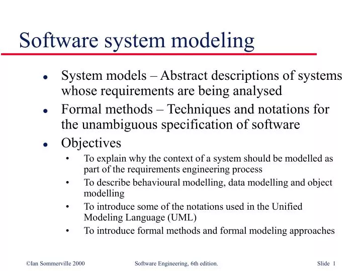 software system modeling