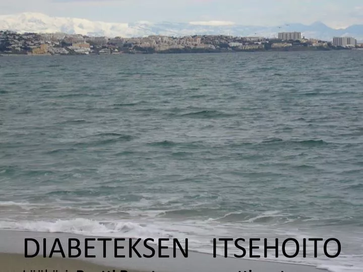 diabeteksen itsehoito