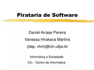 pirataria de software