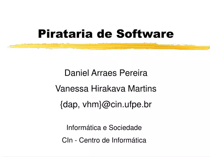 pirataria de software