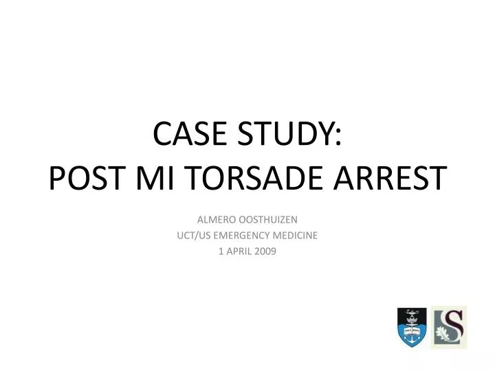 case study post mi torsade arrest