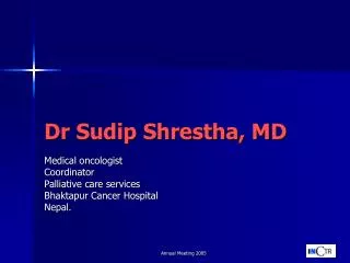 Dr Sudip Shrestha, MD