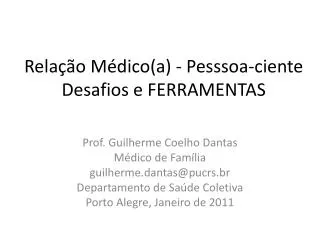 rela o m dico a pesssoa ciente desafios e ferramentas