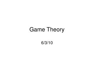 game theory