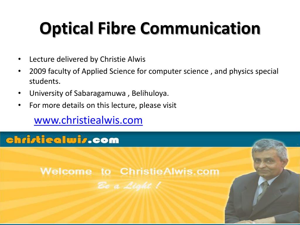 PPT - Optical Fibre Communication PowerPoint Presentation, free ...