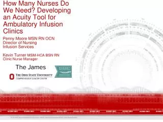 How Many Nurses Do We Need? Developing an Acuity Tool for Ambulatory Infusion Clinics