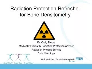 Radiation Protection Refresher for Bone Densitometry
