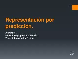 representaci n por predicci n