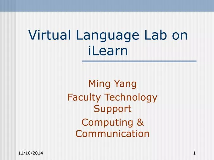 virtual language lab on ilearn