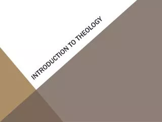 Introduction to theology