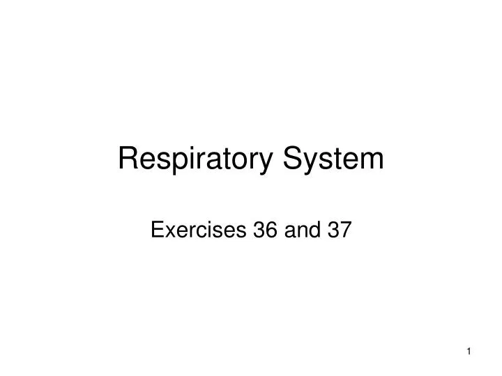 respiratory system