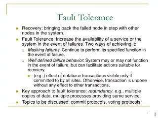 fault tolerance