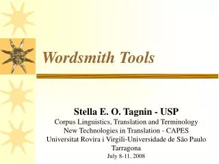 Wordsmith Tools