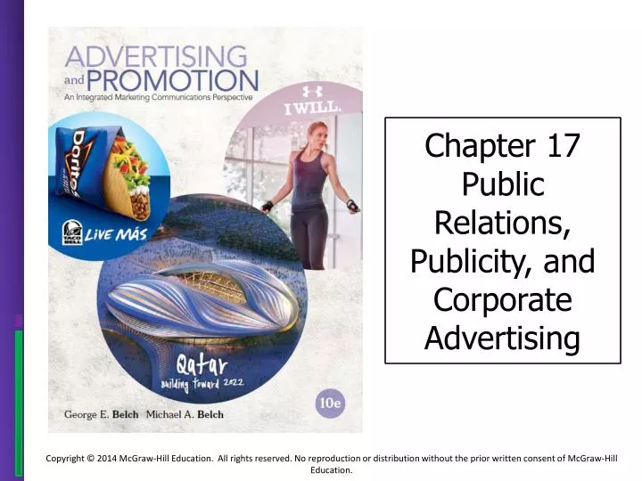 chapter 17 public relations publicity and corporate advertising