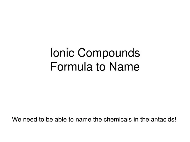 ionic compounds formula to name