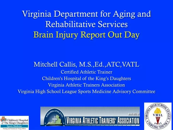 virginia department for aging and rehabilitative services brain injury report out day