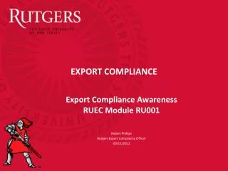 export compliance
