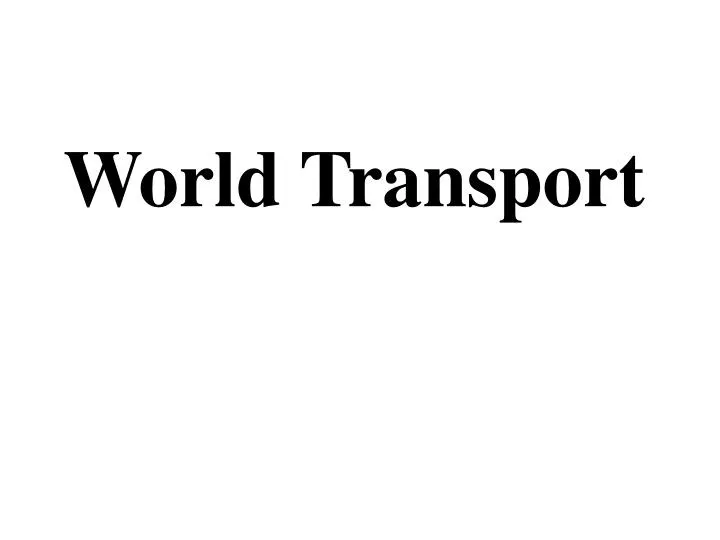 world transport