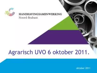 agrarisch uvo 6 oktober 2011