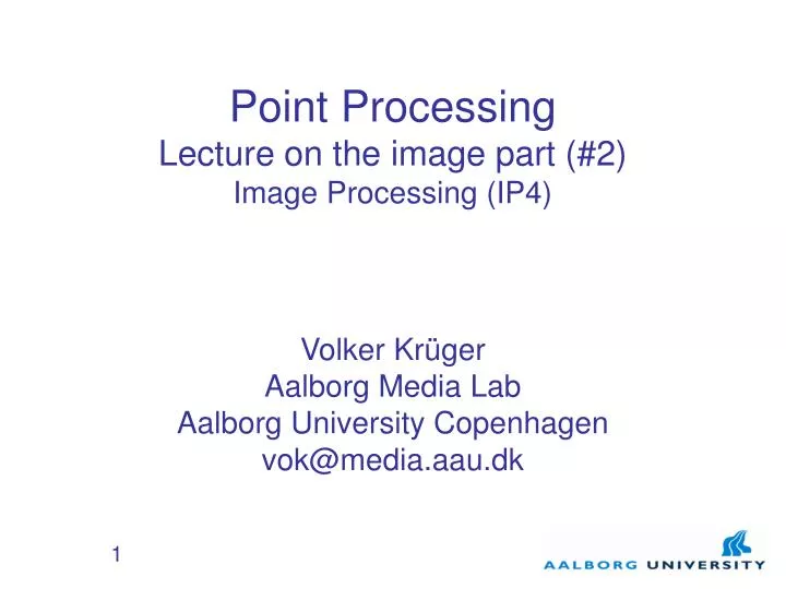 point processing lecture on the image part 2 image processing ip4