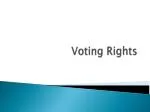 Voting Rights - slide 1