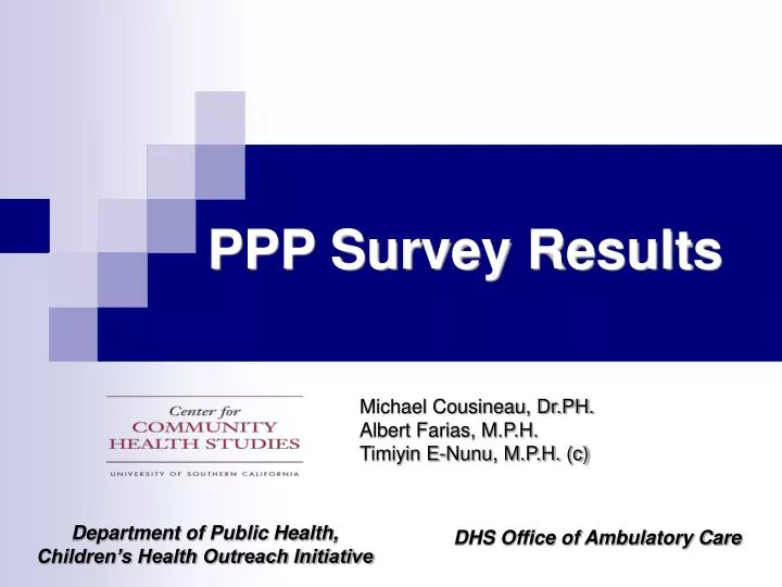 ppp survey results
