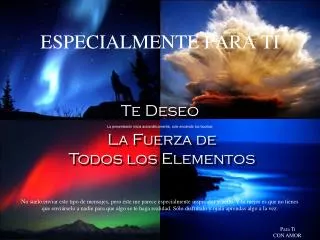 especialmente para ti
