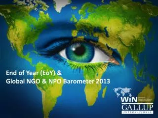 End of Year ( EoY ) &amp; Global NGO &amp; NPO Barometer 2013