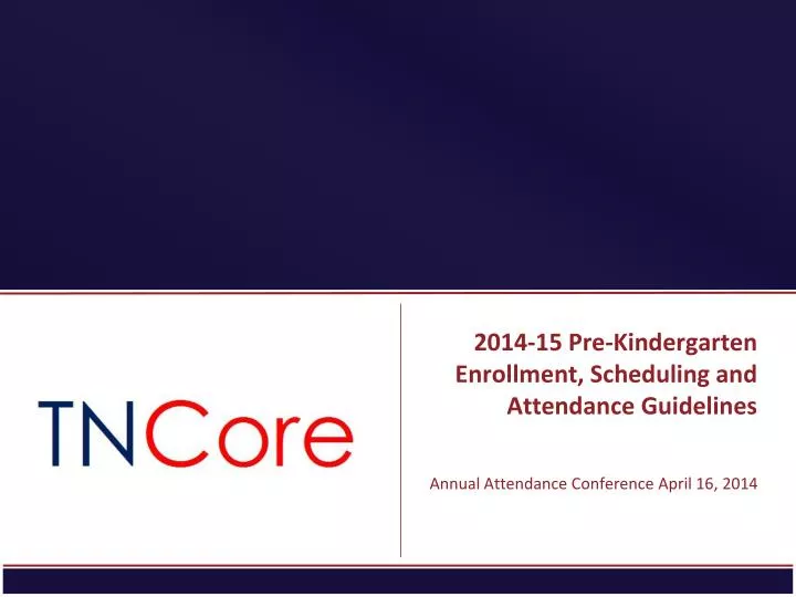 2014 15 pre kindergarten enrollment scheduling and attendance guidelines