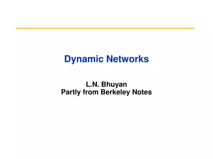 dynamic networks