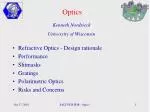 Optics - slide 1