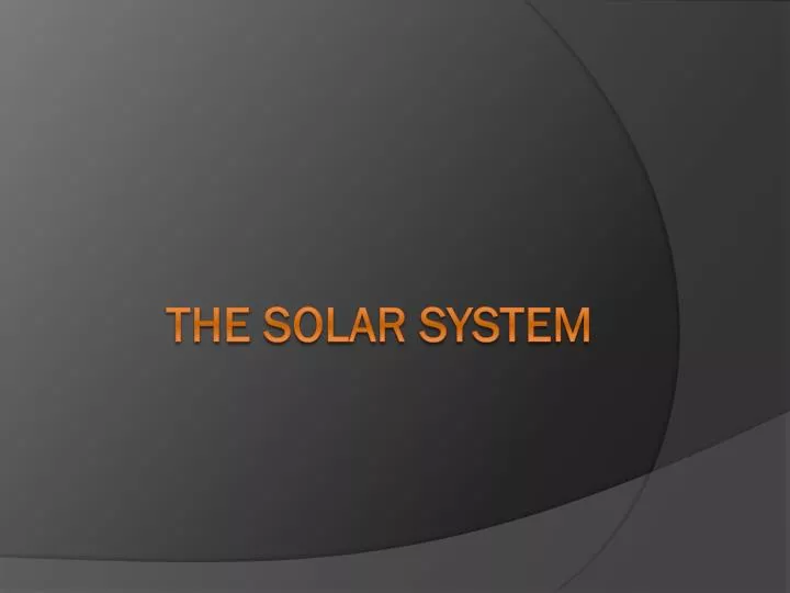 the solar system