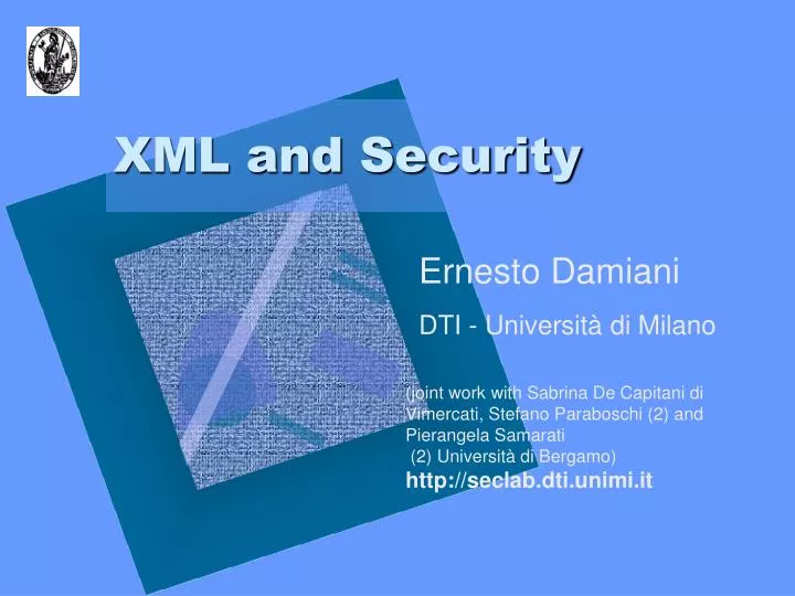 xml and security