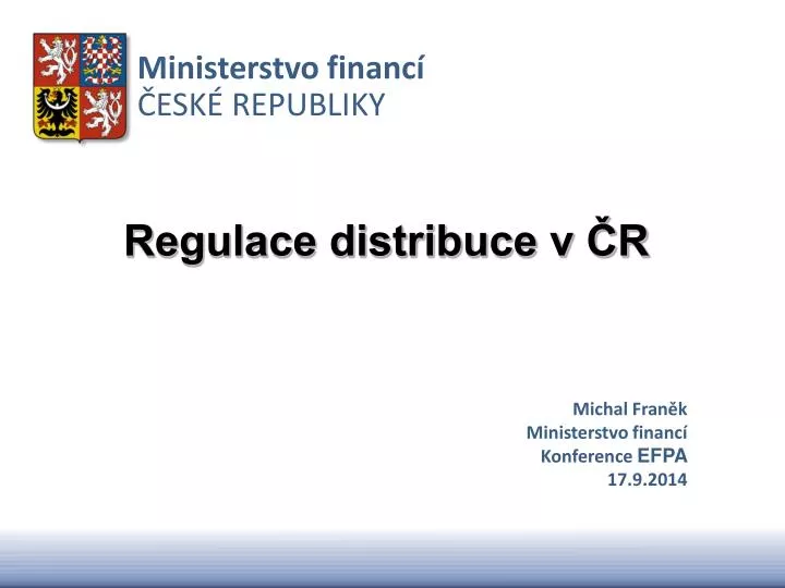 regulace distribuce v r