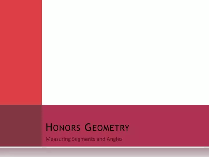 honors geometry