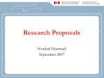 Research Proposals - slide 1