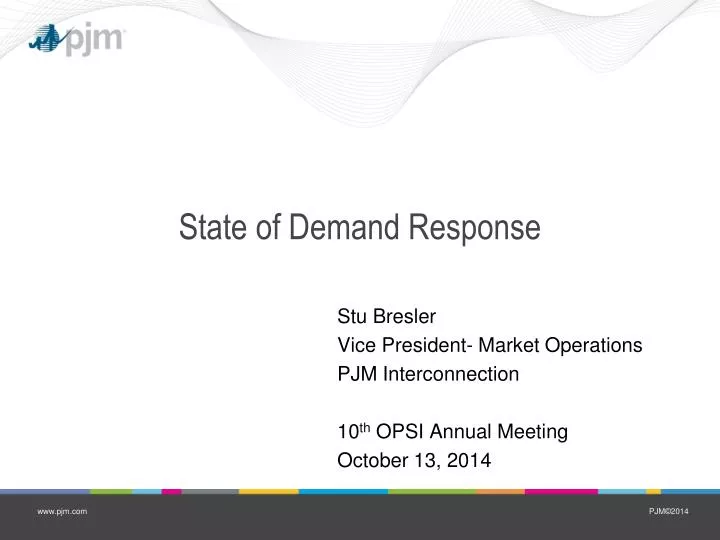 state of demand response