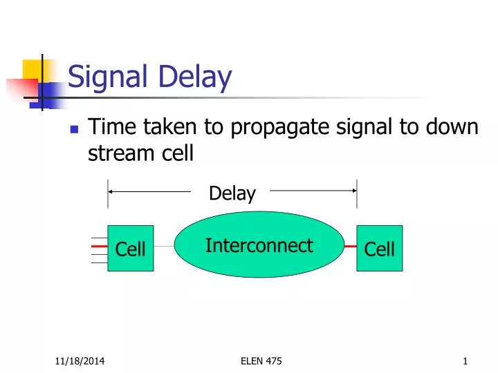 signal delay