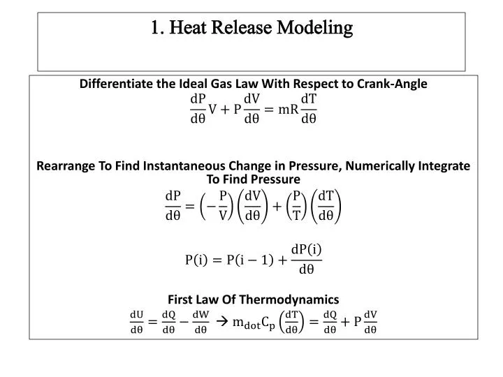 1 heat release modeling