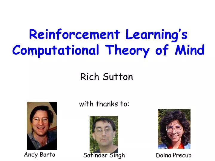 reinforcement learning s computational theory of mind