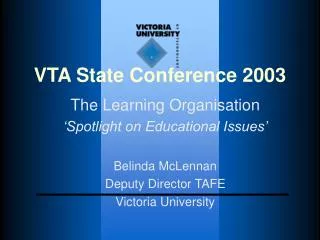 VTA State Conference 2003