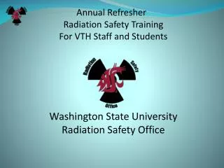 The University Policy for the Use of Radiation is: